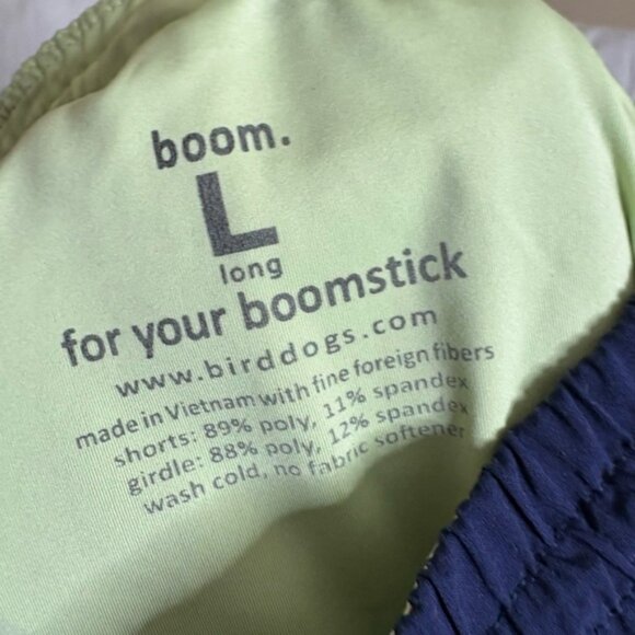 Birddogs Shorts Mens L Navy Blue Lined Performance Boomstick Stretch 5.5” - Picture 4 of 4